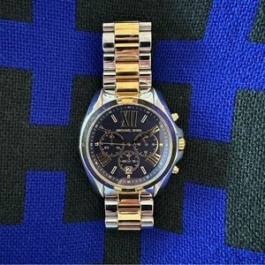 Oversized Bradshaw Two-Tone Watch - Style # MK5976